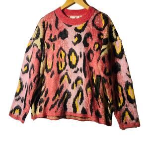 RD Style Women animal print sweater NWT